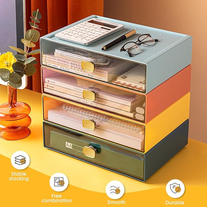 DETEIN 2 PACK Stackable Desk Organizer - Image 7