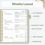 SUNEE 2026 Planner 8.5" x 11" – Dated Productivity Planner - Image 2
