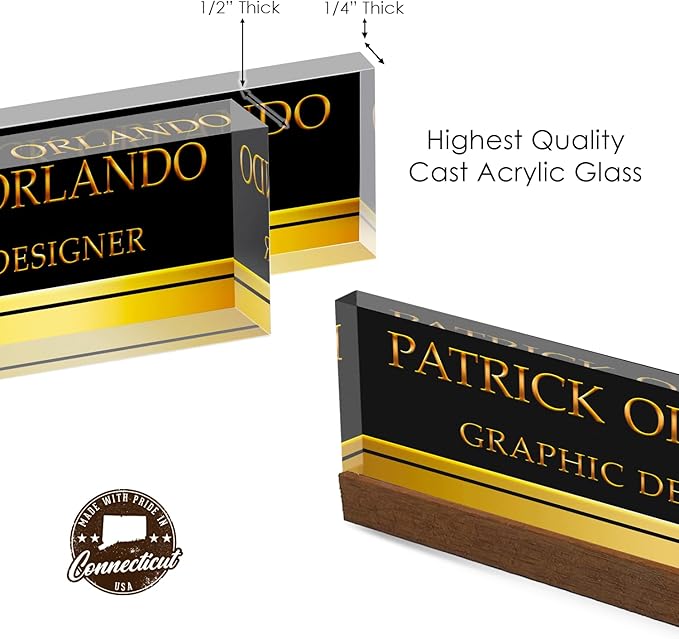 Artblox Personalized Office Desk Name Plate - Image 9
