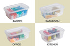 Rubbermaid Cleverstore 6 Qt Clear Storage Bins - Image 6