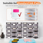 Krafetto 2 Pack 36 Grids Ink Pad Storage Rack, Wall-mountable Stamp Pad - Image 3