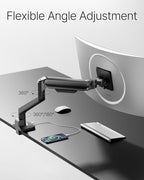 monTEK Deluxe Monitor Arm with USB A/C up to 40 Inch Holds 26.4 lbs Curved - Image 6