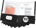 zzrywuty file folders with pockets,black two folders for, main product view
