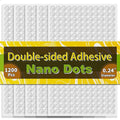 Piteno® 1200Pcs Double Sided Adhesive Dots, 0.24" Clear Removable Sticky by Piteno
