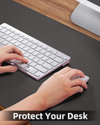Leather Desk Pad Protector, Mouse Pad, Non-Slip PU Leather Desk Blotter - Image 3