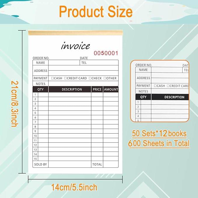 Homvle Invoice Receipt Book - Image 2