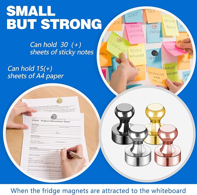 LOVIMAG Fridge Magnets 25Pcs Refrigerator Whiteboard Small Strong Magnet - Image 7