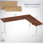 VIVO Electric Corner 84 x 63 inch L-Shaped Standing Desk, Memory Height - Image 6