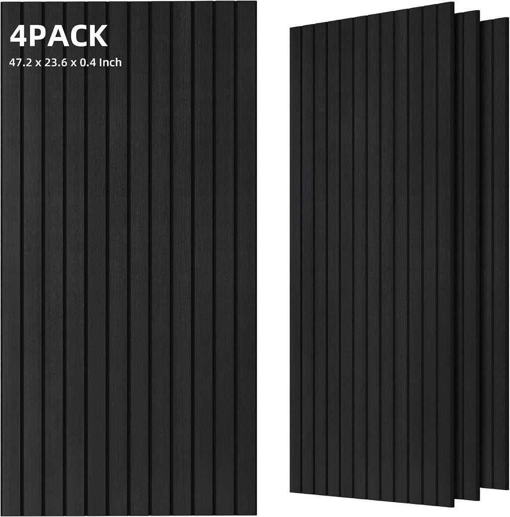 TO-TH Wood-Look Acoustic Panel, 4 Pack 47.2” x 23.6” Soundproof Wall Panels