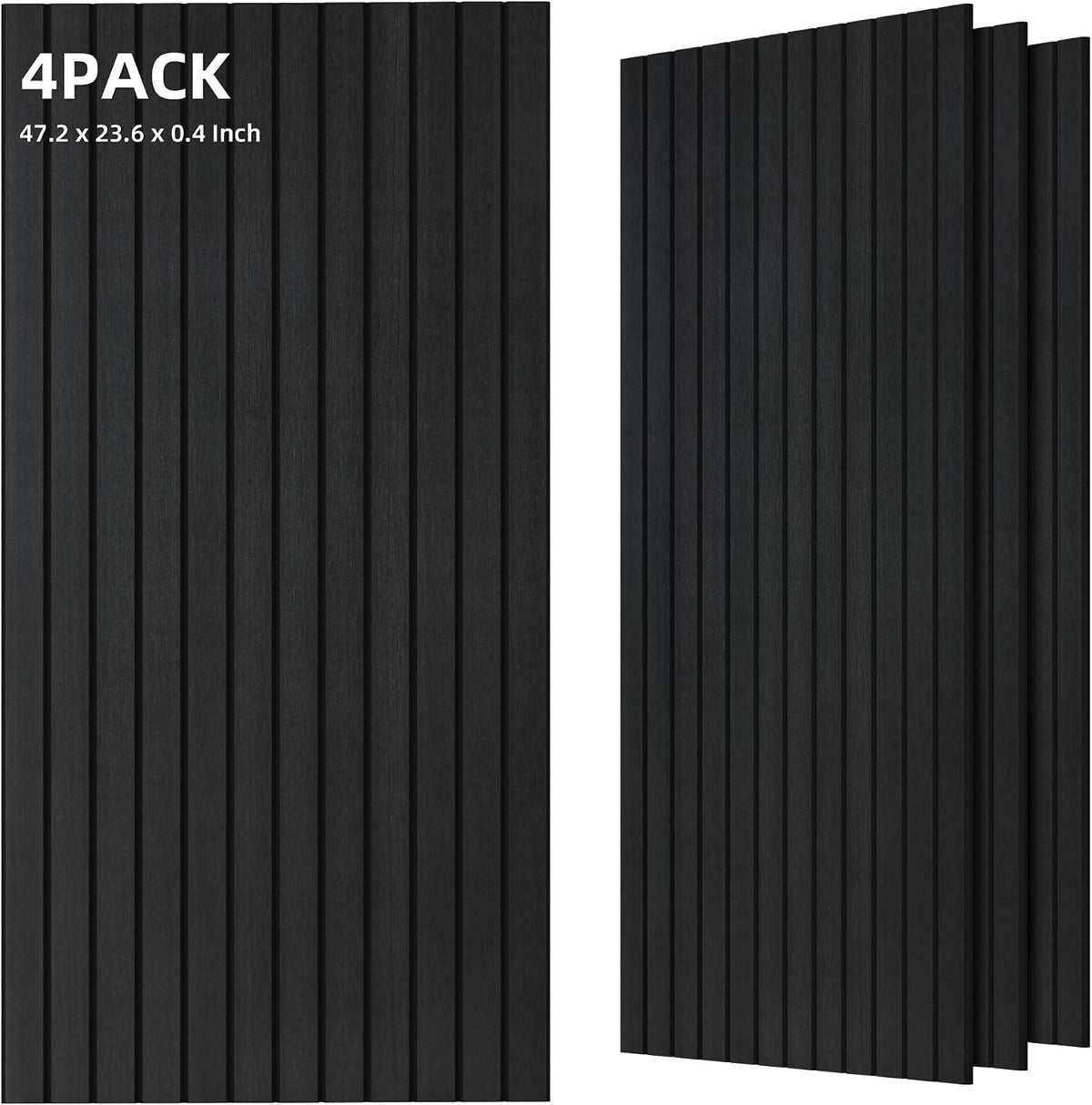 TO-TH Wood-Look Acoustic Panel, 4 Pack 47.2” x 23.6” Soundproof Wall Panels