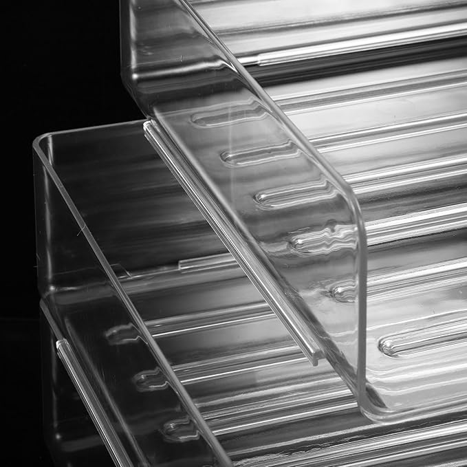 COHEALI Stackable Desk Organizer Tray Transparent Wide Paper Holder - Image 9