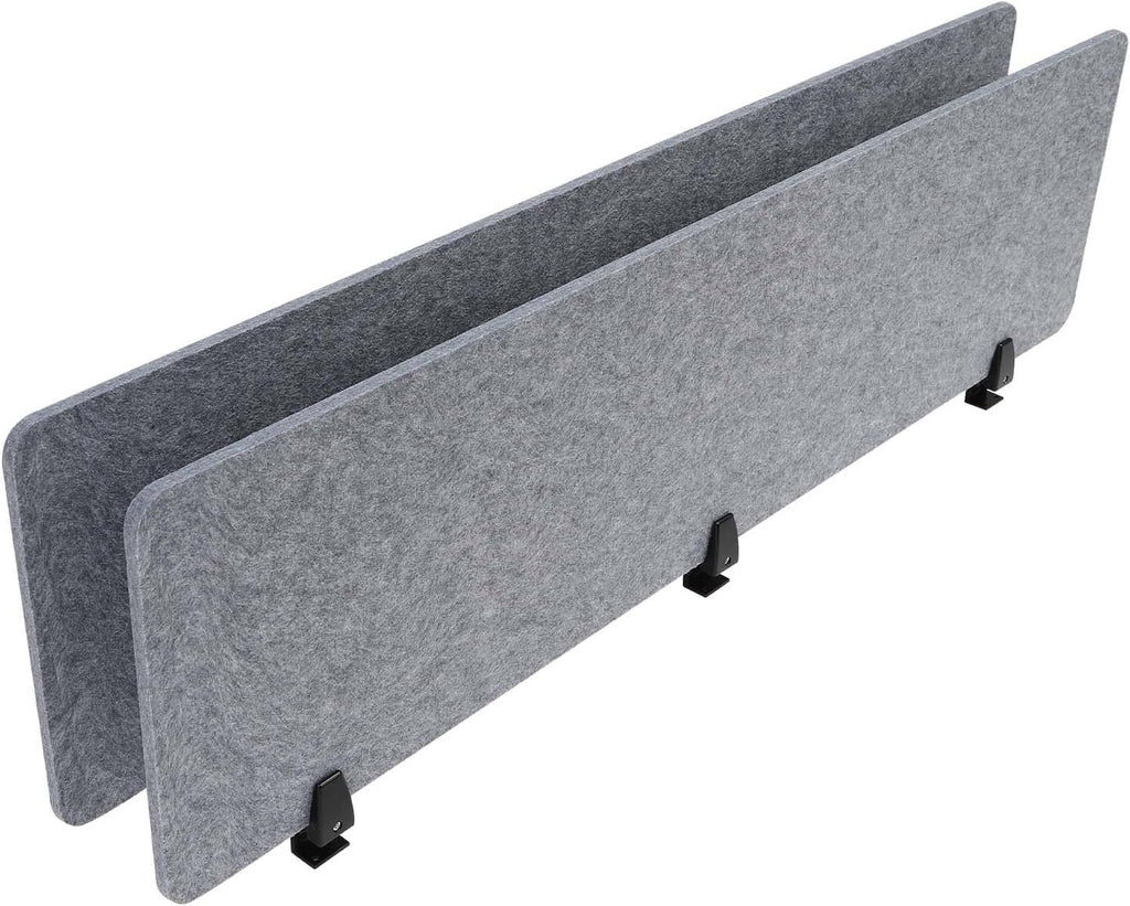 Clamp-On Acoustic Desk Divider, Desktop Privacy Panel, Sound Absorbing