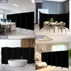 Room Divider 6FT Folding Privacy Screens, 6 Panel Partition Room Dividers - Image 7