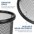 Tamaki Pen Holder Cup for Desk, Wire Mesh Pencil Cup Holder for Desk Office Pen - Image 4