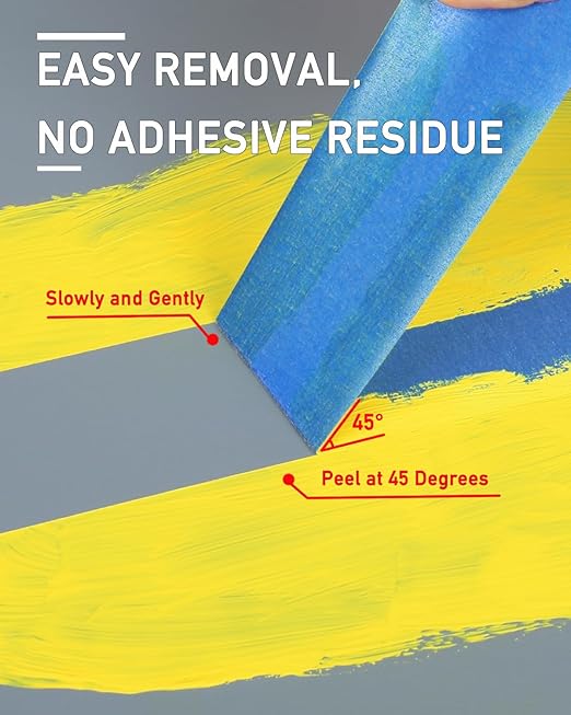 KIWIHUB 10 Rolls Painters Tape 2 inch Wide, Wall Painting, Home Improvement - Image 4