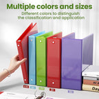 SUNEE 3 Ring Binder 1 Inch 1 Pack, Tender Green - Image 5