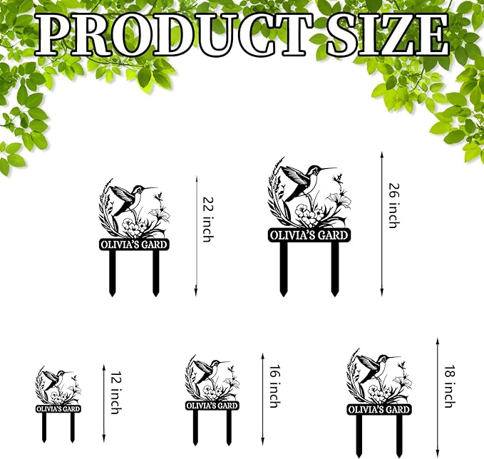Personalized Garden Signs | Custom Bird Garden Stake Metal Sign | Metal Signs - Image 5