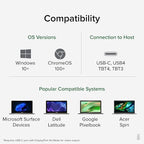 Plugable USB-C Docking Station Dual 4K 60Hz HDMI, 65W Charging, Gigabit Ethernet - Image 5