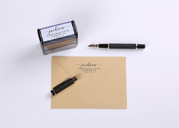 LOMENTICSCustom Self Inking Return Address Stamp, Make Return Addressing Easy - Image 8