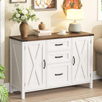 Vabches File Cabinet with 3 Drawers, Farmhouse Lateral File Cabinet Fits Files - Image 2