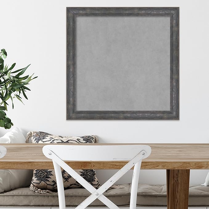 Amanti Art Grey Framed Magnetic Board 23x23 Medium Vision Board - Image 5