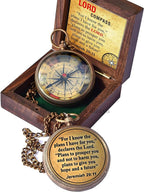 For I Know The Plans I Have For You, Jeremiah 29:11, Solid Brass Directional by TADIZAYN