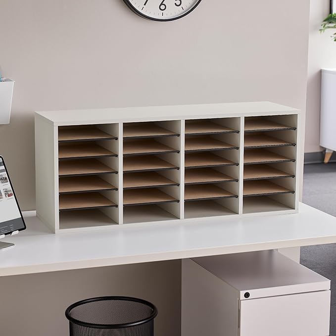 Safco Literature Organizer, 24 Compartments, Office and Classroom Mailbox - Image 6