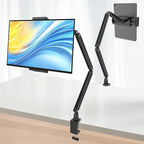 Tablet Stand for Desk/Bed, Adjustable iPad Holder Clamp Mount, Foldable Tablet by Yumecamp