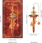 4pcs Fantasy Sword Bookmarks for Books, Planners - Image 5