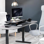 VIVO 32 inch Desk Converter, K Series, Height Adjustable Sit to Stand Riser - Image 8