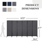 Upgrade Version Room Partition and Divider, Freestanding Rolling Dividers - Image 2