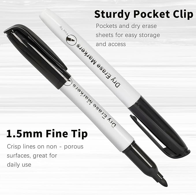 Birebebys 108 Count Dry Erase Markers Bulk, Fine Tip Whiteboard Markers - Image 2