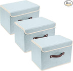 TYEERS Collapsible Storage Boxes, Washable Fabric Storage Bins by StorageOrganization