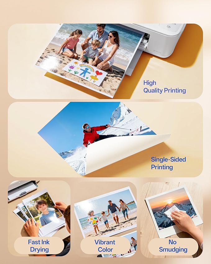 HARTWII Glossy Thin Inkjet Paper 8.5x11 Inches, 110 Sheets brochure paper - Image 6