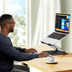 BESIGN LS10 Aluminum Laptop Stand, Ergonomic Adjustable Notebook Tablet Stand - Image 7