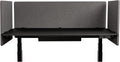 Stand Up Desk Store ReFocus Clamp-on Acoustic Desk Divider Privacy Panel That