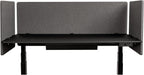 Stand Up Desk Store ReFocus Clamp-on Acoustic Desk Divider Privacy Panel That