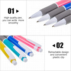 Henoyso 200 Count Retractable Ballpoint Pens Bulk 0.7 mm Black Ink Click Pens - Image 3