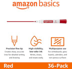 Amazon Basics Low-Odor Dry Erase Whiteboard Markers, Fine Tip - Image 2