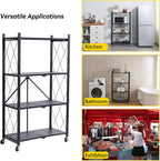 brian & dany 4-tier foldable storage shelves with, package contents