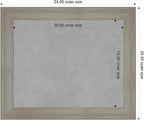 Amanti Art Grey Framed Magnetic Board 20x24 Small Vision Board - Image 2