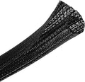 QCSIW 1/2" x 10ft Black/White Cable Sleeve by QCSIW