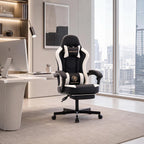 desk computer gaming chair - high back ergonomic, front angle view