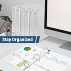 1.5-Inch 3-Ring Binder with Pockets, 1-1/2’’ Premium View Binders with Three - Image 6