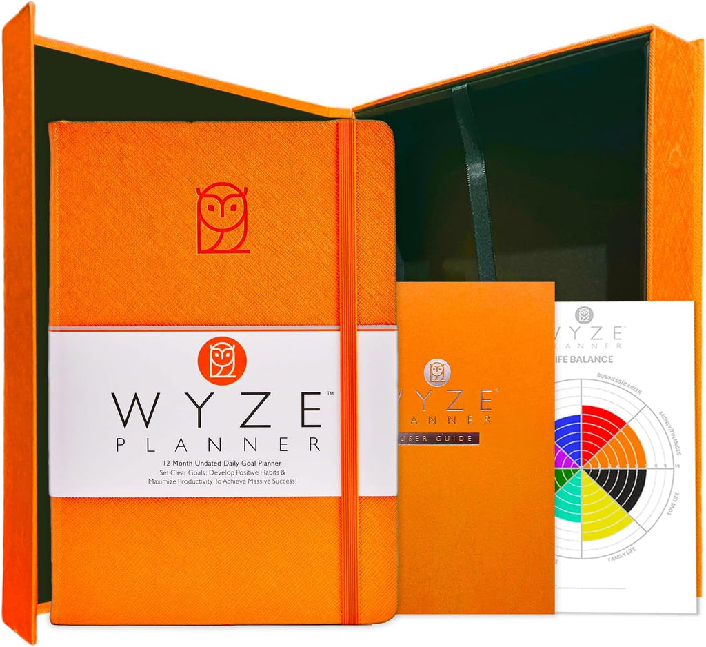 Wyze Planner Undated Daily Planner – 1-Year B5 Productivity Organizer