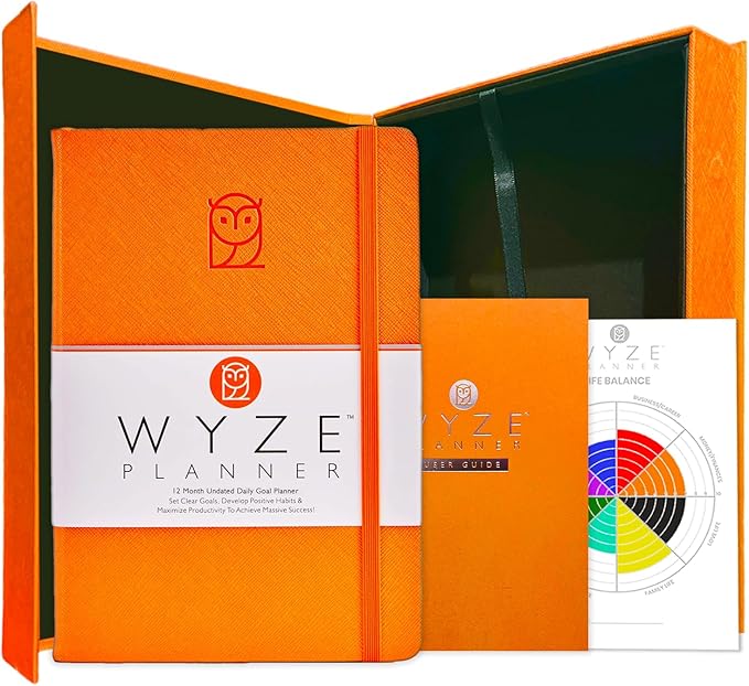 Wyze Planner Undated Daily Planner – 1-Year B5 Productivity Organizer by WYZEPLANNER