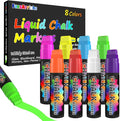 FansArriche Liquid Chalk Markers, 15mm Jumbo Car Window Markers, 8 Pack by FansArriche