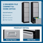 PEUKC 4 Drawer File Cabinet, Vertical Filing Cabinets - Image 5
