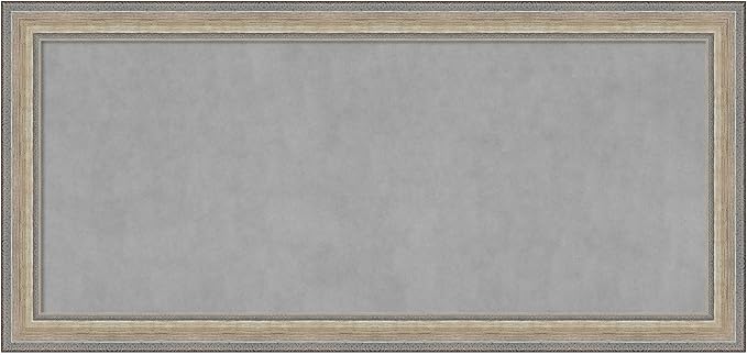 Amanti Art Silver Framed Magnetic Board 25x53 Oversize Vision Board by AmantiArt