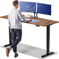 Desktronic HomePro Standing Desk 80x30 — Made in Europe, Ergonomic Sit Stand Home Office Desk, Electric Height Adjustable, Dual Motor, USB & USB-C Charging, Wobble-Free, Touchscreen, 3 Memory Presets